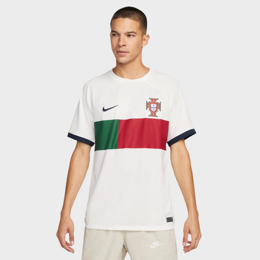 Camisa Portugal II 2022 - Torcedor Nike Masculina - Branca - Retrô