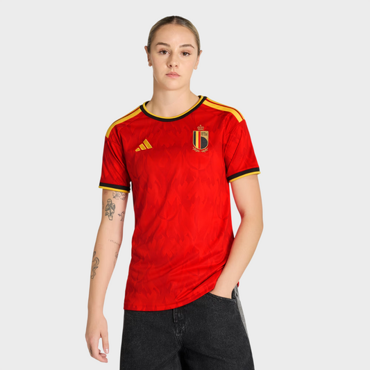 Camisa Bélgica Feminina I 26/27 - Torcedor Adidas - Vermelha