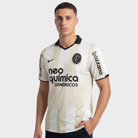 Camisa Corinthians Centenário Retrô - Bege